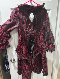 Sexy vampire Halloween costume or Renaissance fair costume