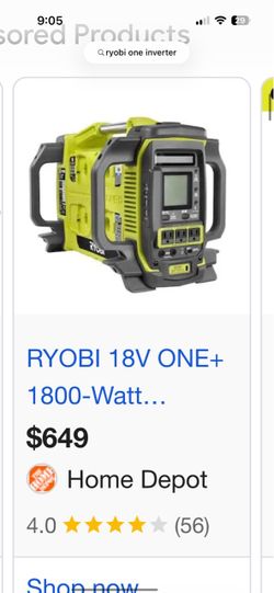 Ryobi new invertor