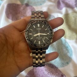 Citizen Titanium Black Eco-Drive Date Indicator Men's Watch New 