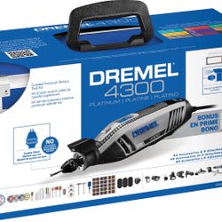 Dremel 4300-9/64 Versatile Rotary Tool Kit with Flex Shaft - 9 Attachments & 64 Accessories