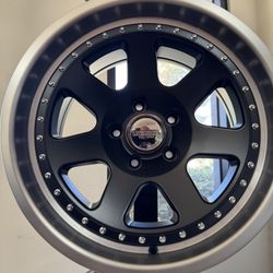 17 INCH NEW WHEELS WESROCK MT 77 17x9 BLACK WITH MACHINED LIP DARK TINT 5x127 -18 JEEP 5x127