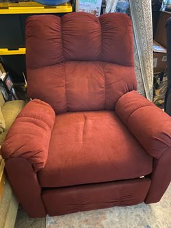 Red recliner chair