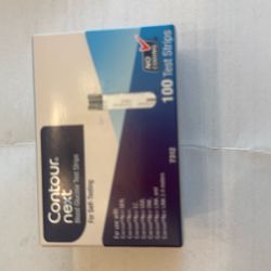 Contour Next 100 Blood Glucose Test Strips – Brand New, Sealed Box
