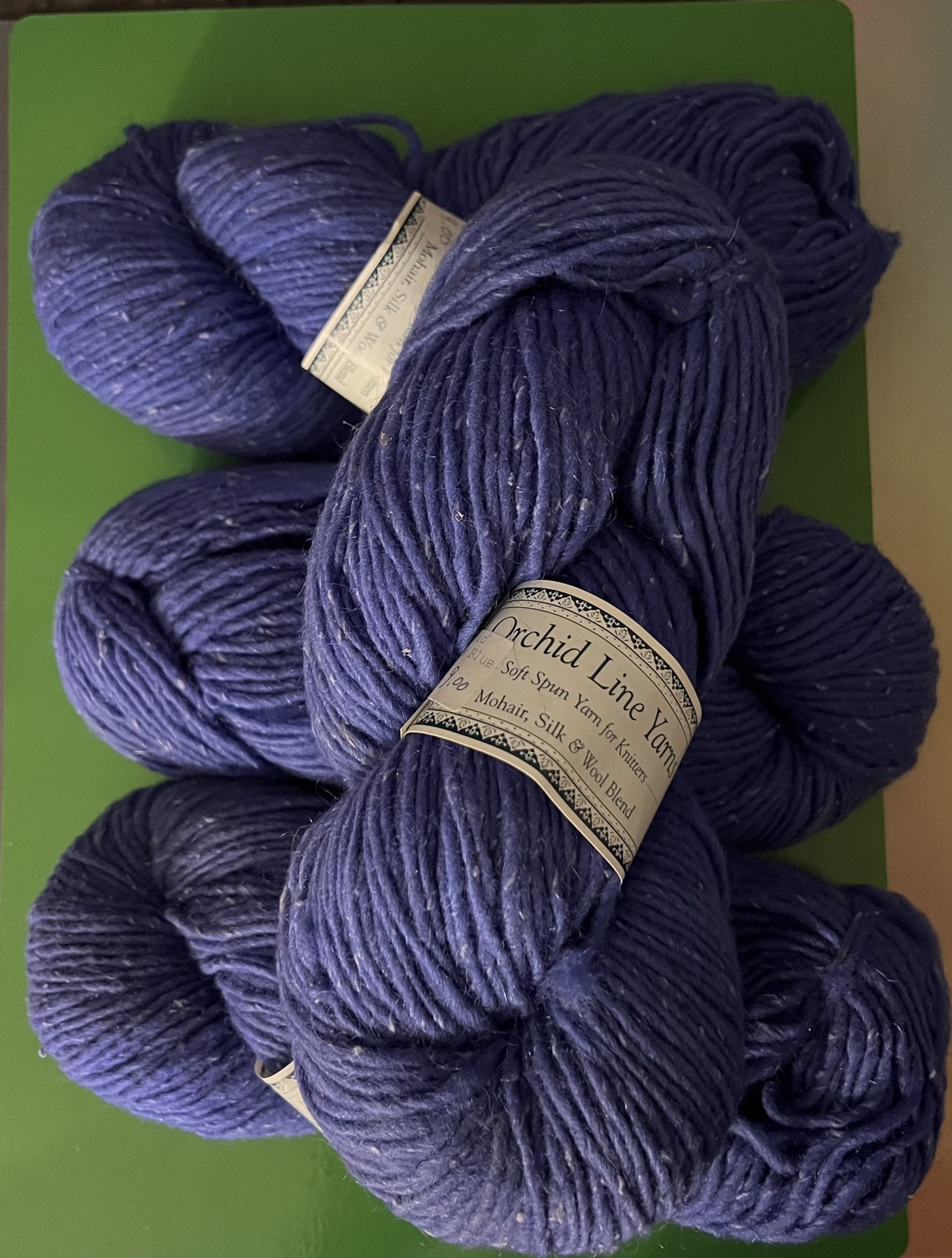 Orchid Line Mohair, Silk, & Wool blend Yarn (4) Skeins