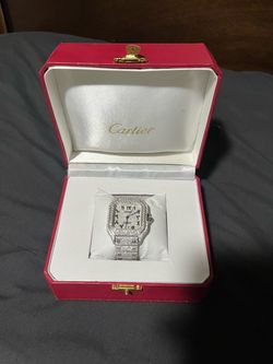 Mossanite santos watch