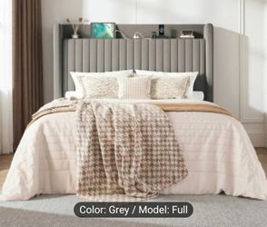 FULL SIZE BED GRAY