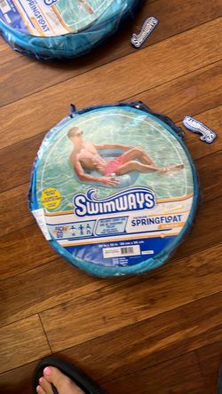 SwimWays Spring Float Sunseat, tumbona para adultos de inflado rápido; a partir de 15 años Patented Fast Inflation for Immediate Use During Travel, Fi