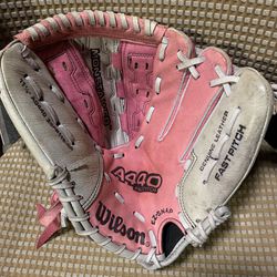 Wilson A440 Genuine Leather 11.5” Right Hand Throw Girls Fast Pitch Softball baseball Glove Mitt 