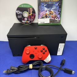 XBOX SERIES X 1 TB CONSOLE DISC EDITION W/1 CONTROLLER AND CABLES W/2 GAMES FREE