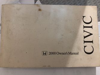 2000 honda civic owner’s manual
