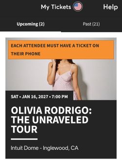 Olivia Rodrigo 1/16/2027