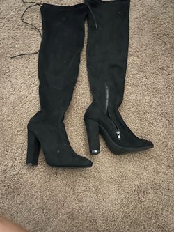 High knee boots