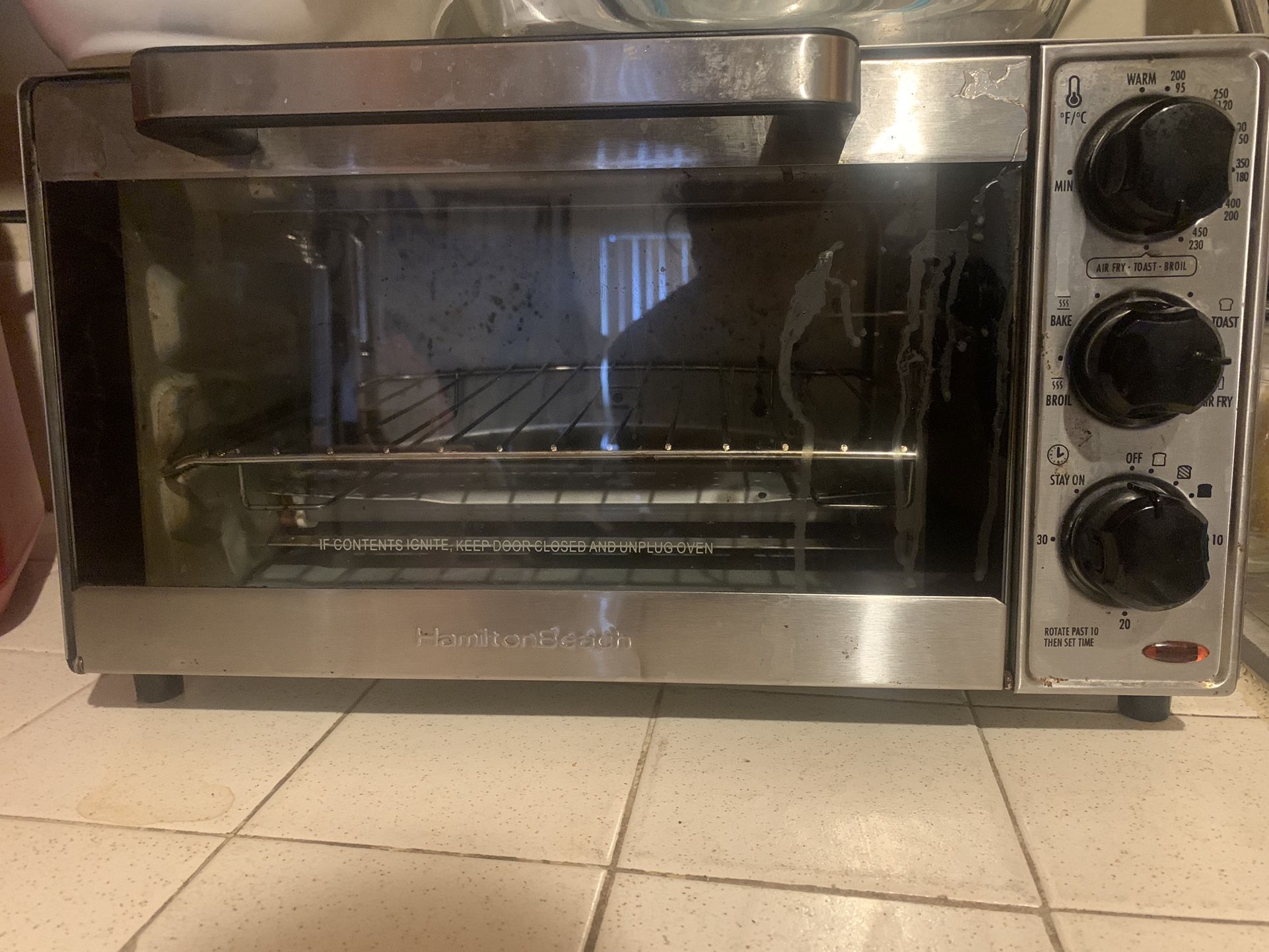 Hamilton Beach Sure-Crisp Air Fryer Toaster Oven Black