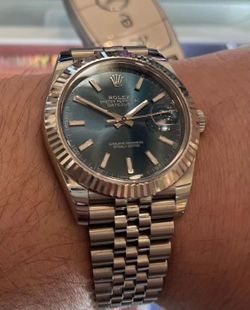 Rolex datejust 41 mm.  Blue