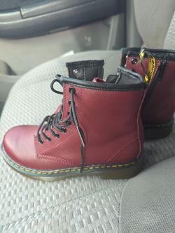 Kids Size 2 Dr. Martin's Burgandy Brand New