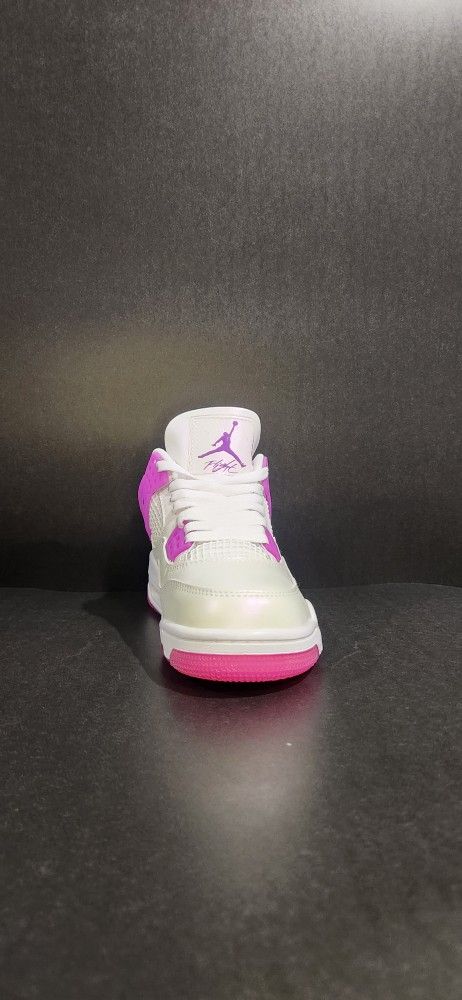 Air Jordan 4 White Hyper Violet Size 7 Women 