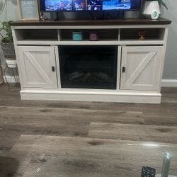 Tv Stand With Chimney 