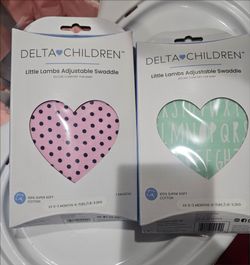 Girl and boy velcro swaddle