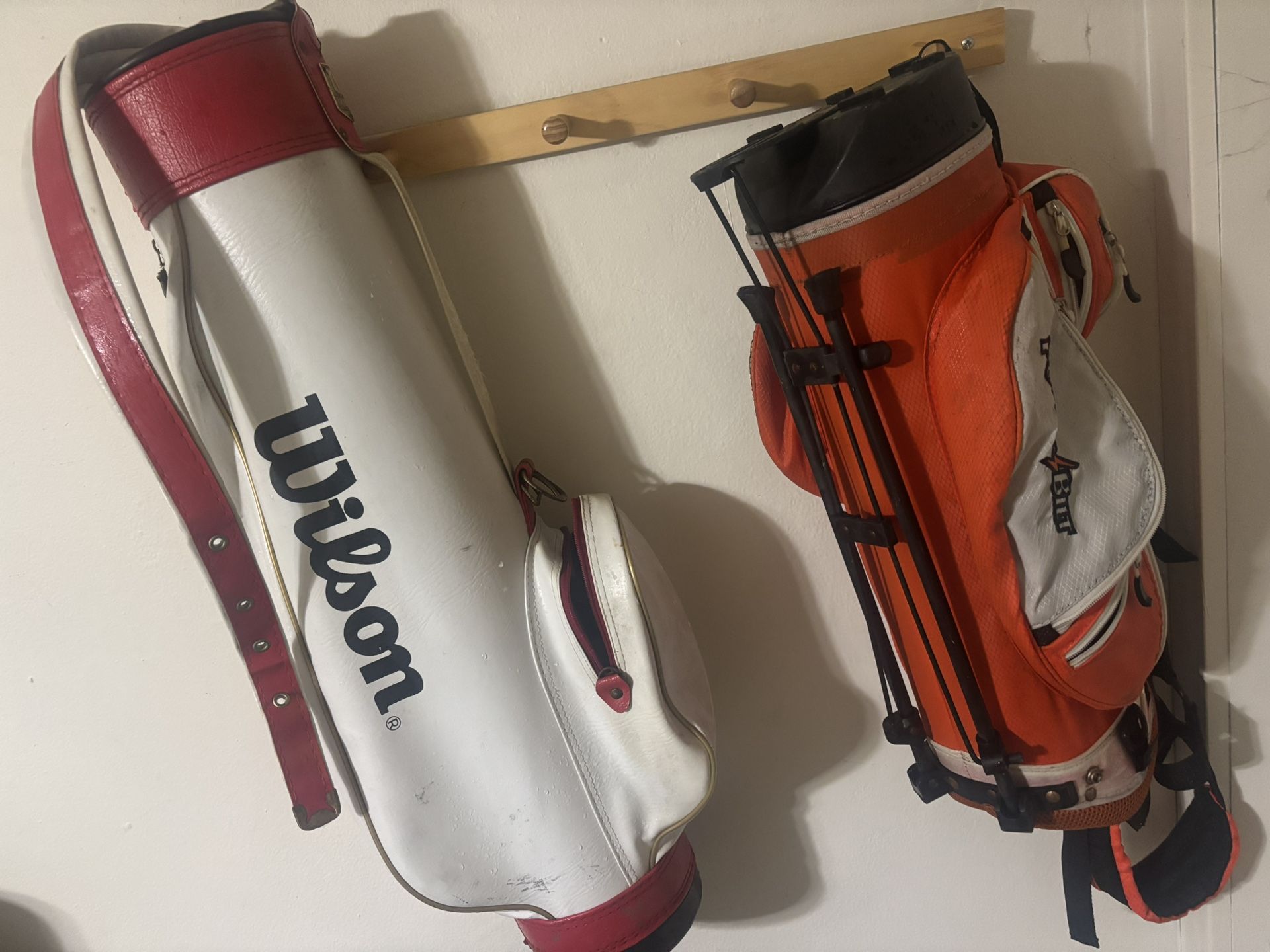Vintage Wilson Golf Bag & Powerbilt Standing Bag 