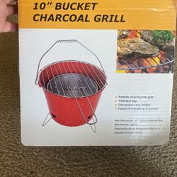Bucket Charcoal Grill- Brand New