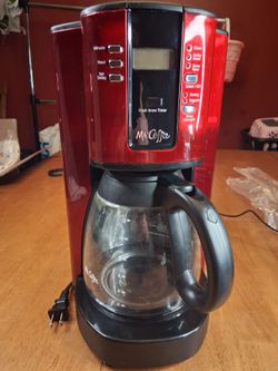 Mr. Coffee 12-Cup Drip Coffee Maker Red
