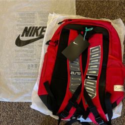 Red Nike elite backpack