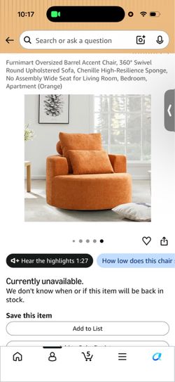Relaxing oversized comfortable chair