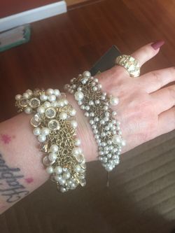 Bracelet Ring and Necklace set