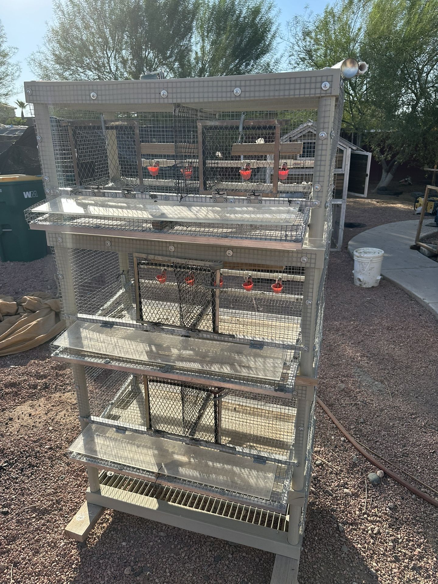 3 Tier Quail Cage