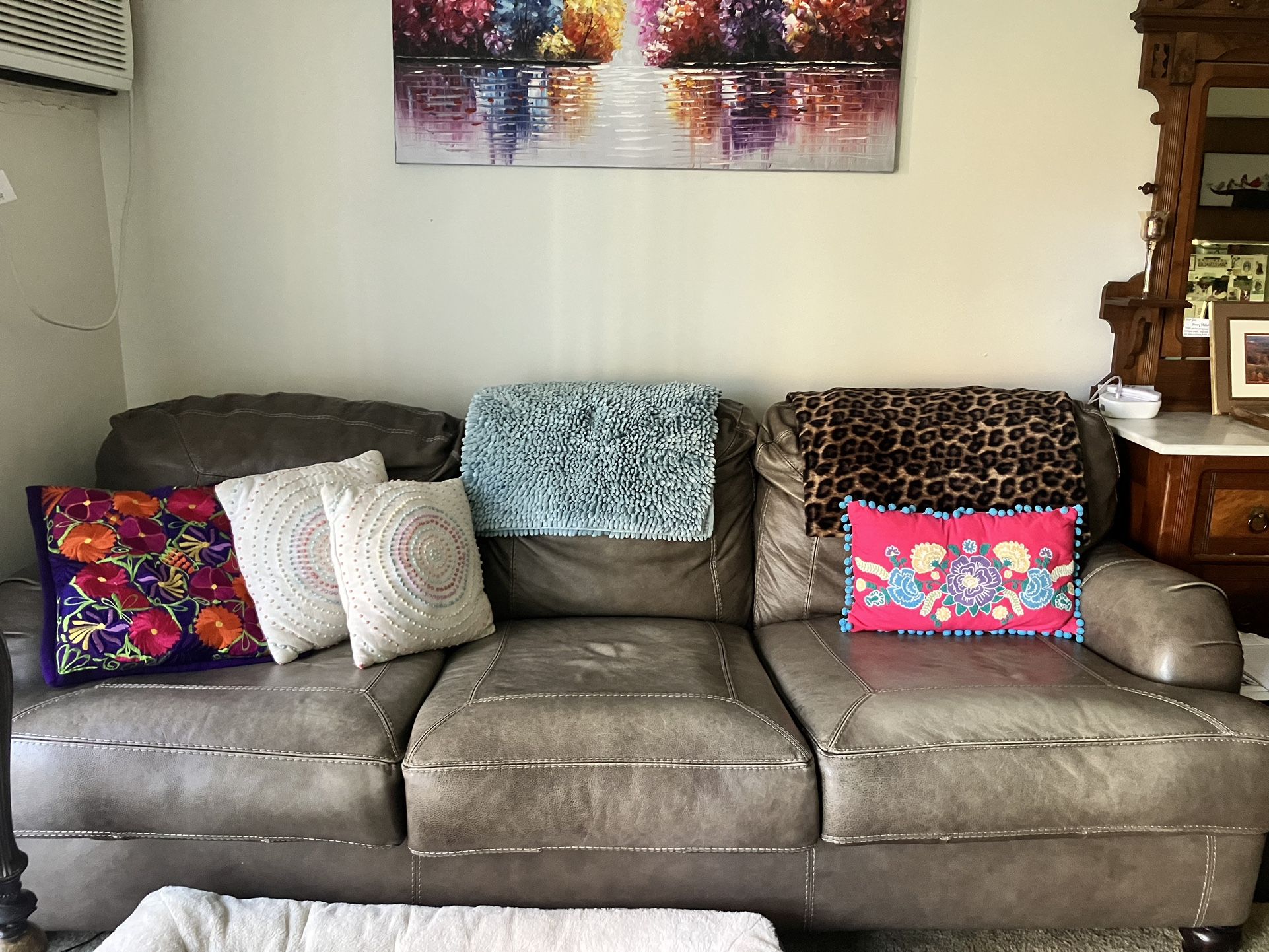 Sturdy Leather Couch