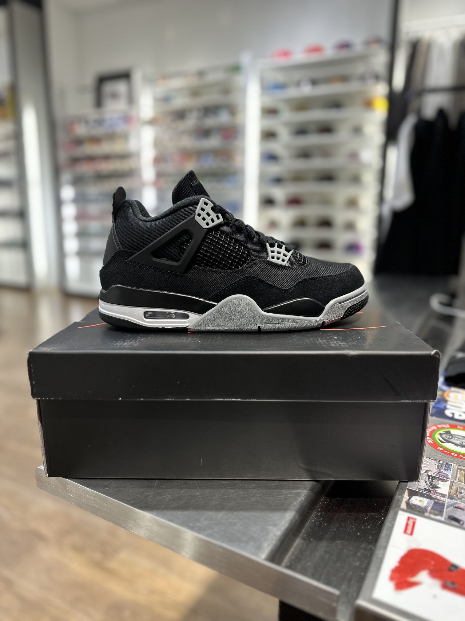 Jordan 4 Black Canvas