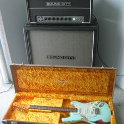Fender Custom Shop Heavy Relic Stratocaster & Sound City Master One Hundred w/4×12 Fane Spkr Cab