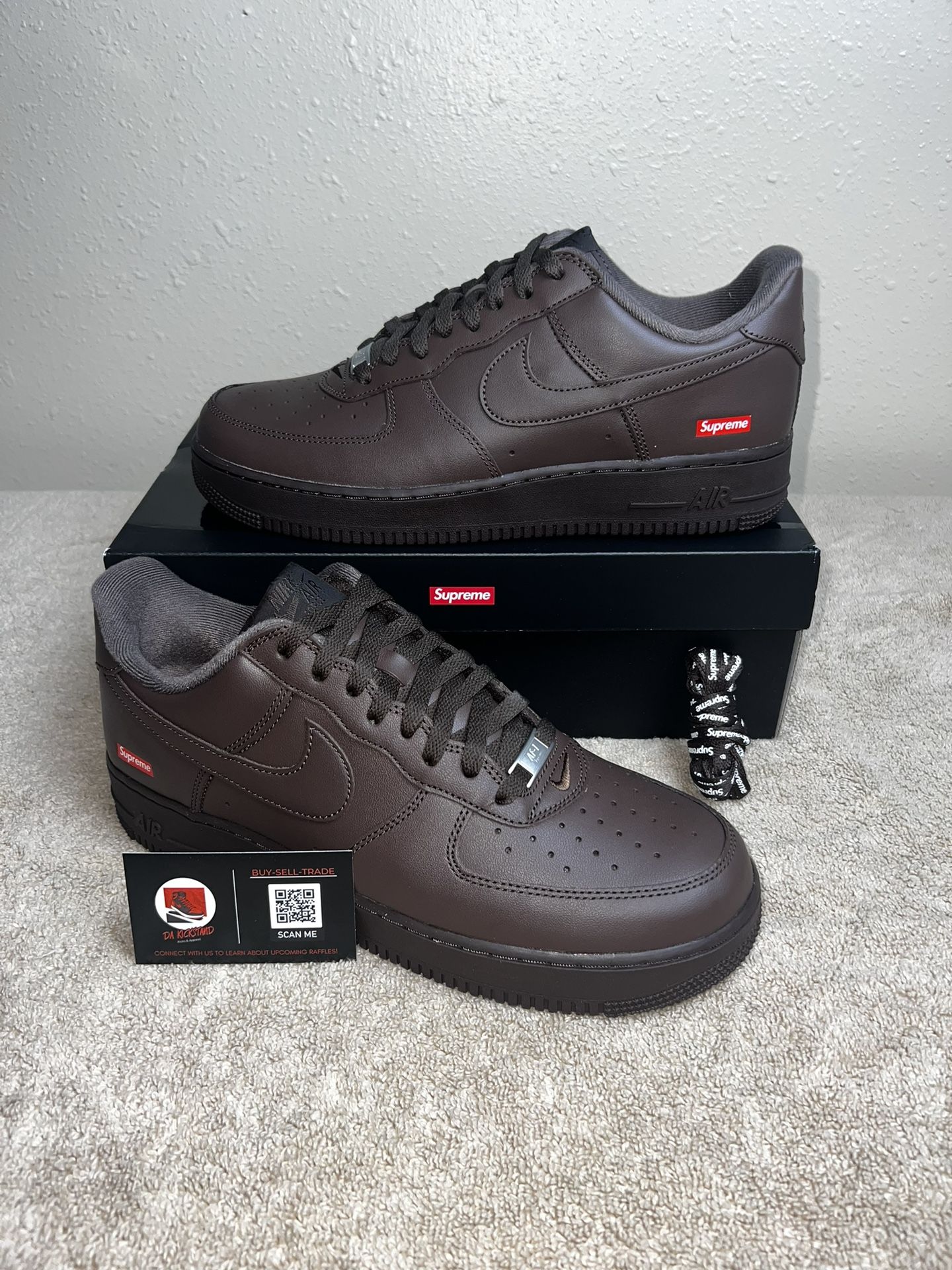 Nike AF1 Supreme Brown 