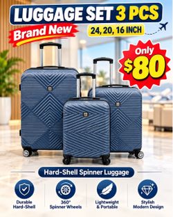 Luggage set 3 pcs for 80 ( 24,20,16)