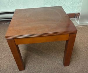 Wood end table