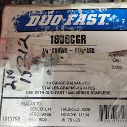 18 Gauge 1/4 Inch Crown Staples