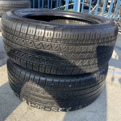 225/50/18 Dunlop #2 Semi New Tires Installed And Balanced
