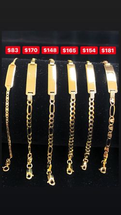 Beautiful ID bracelets for babies 14K REAL GOLD. Description⬇️