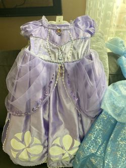 Princess 👑 👸🏻 dress 👗 Size 5/6 T y 6 T $20 dlls C/U oh los dos x $40.00