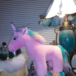 Build A Bear Fairy Friends Pink Unicorn 15"inch stuffed animal Like New plush toy $15 Firm