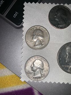 1962 and 1964 90% silver quarters