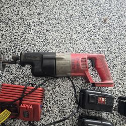 Older 18v Milwaukee cordless sawzall. 