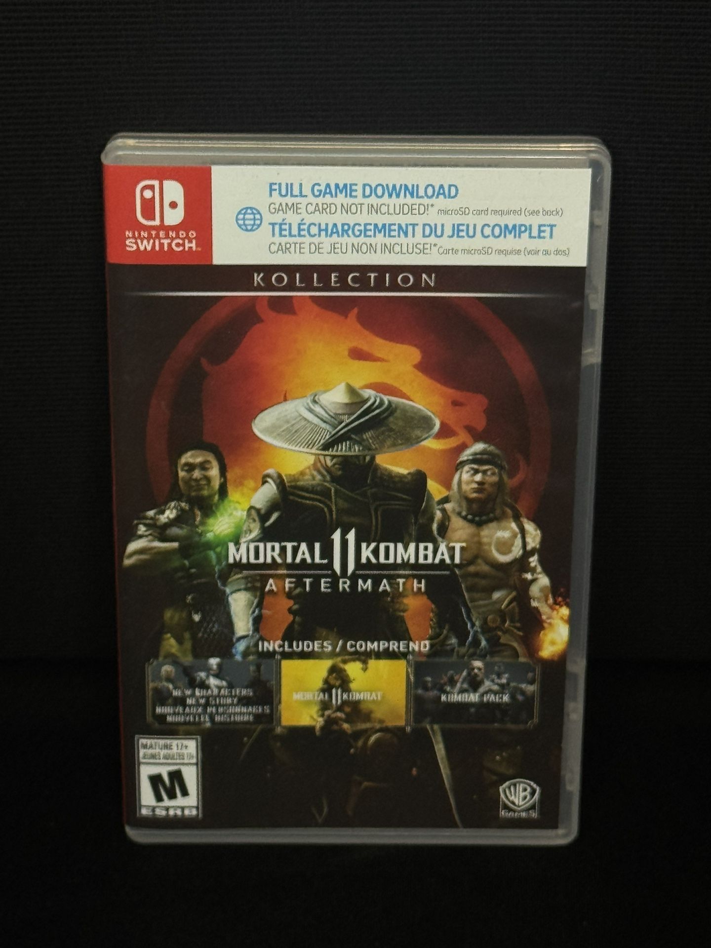 Nintendo Switch Mortal Kombat Aftermath Kollection - CASE ONLY NO GAME