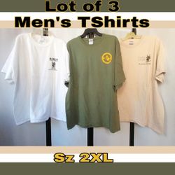 LOT OF 3 MENS TSHIRTS SIZE 2XL