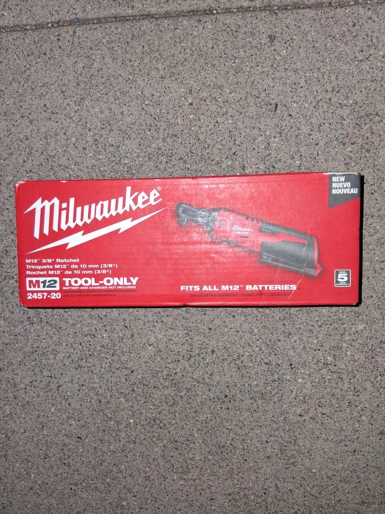 🔥 MILWAUKEE M12 3/8” RATCHET — BRAND NEW! 🔥