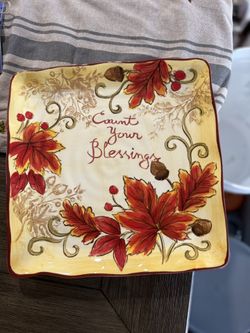 Holiday Ceramic Tray 