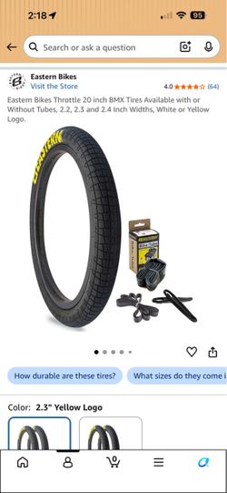 Eastern  20” 2.3 BMX tires brand new!!!