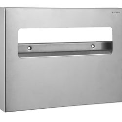 Commercial Toilet Seat Cover Dispenser 304 Stainless Steel Wall-Mount 1/2 Fold 250 Sheets Capacity Brush