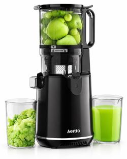 Extractor de Jugos Eléctrico Aeitto – Prensado Lento para Frutas y Vegetales con Recipiente de Gran Capacidad