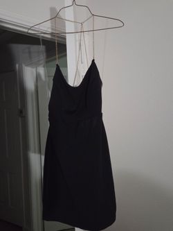 Black shirt with Gold Chain Straps
